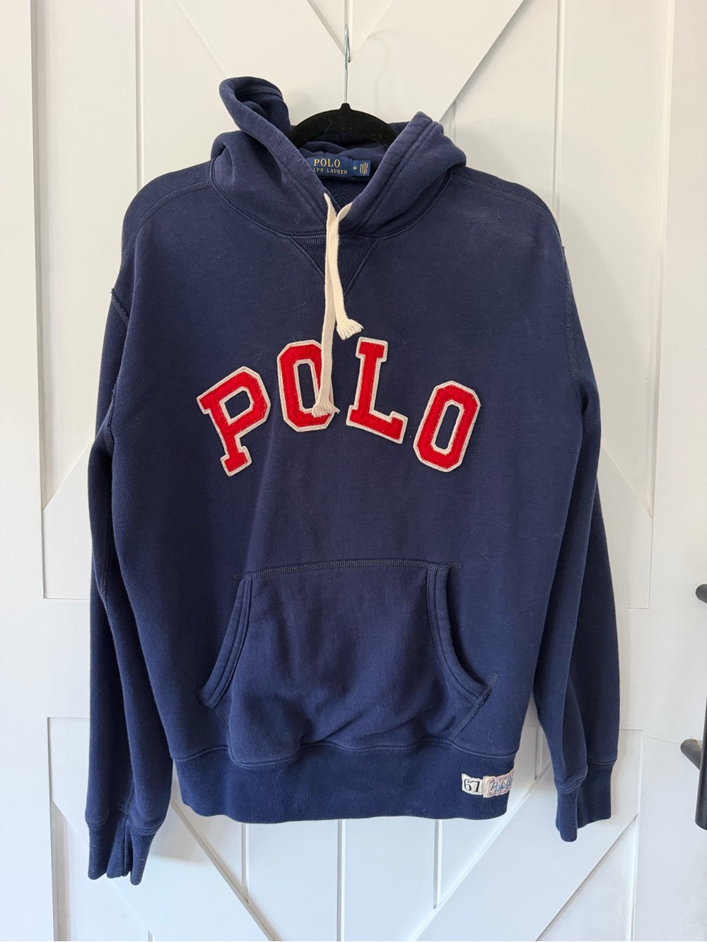 Polo by Ralph Lauren Navy Hoodie with Red Logo